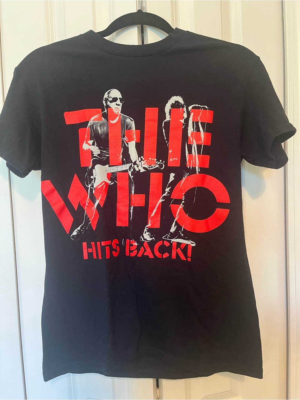 The Who "Hits Back" Graphic Tee - Black with Red Print